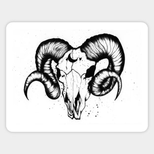 Goat Skull Sticker